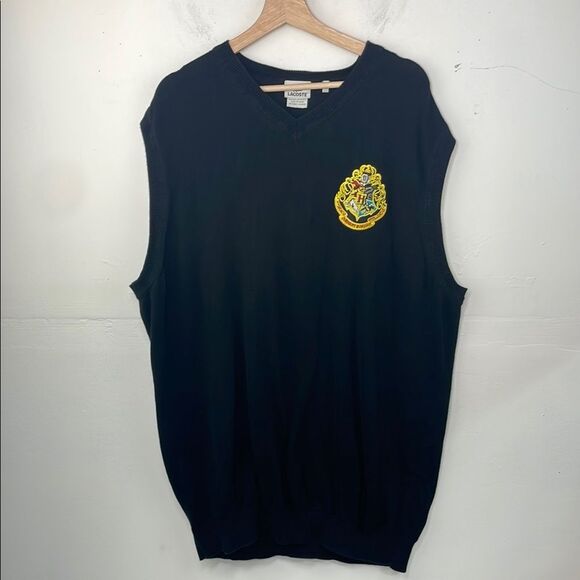 Lacoste Black Vest Sweater 4X Long - Picture 1 of 11
